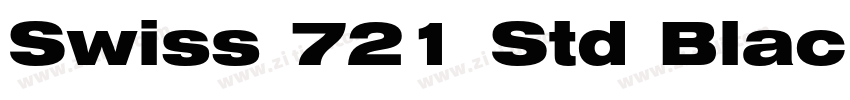 Swiss 721 Std Black字体转换